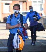 3 April 2021; Dane Massey of Drogheda United arrives ahead of the SSE Airtricity League Premier Division match between Drogheda United and Finn Harps at Head in the Game Park in Drogheda, Louth. Photo by Ben McShane/Sportsfile