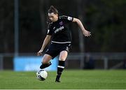 3 April 2021; Lauren Dwyer of Wexford Youths during the SSE Airtricity Women's National League match between DLR Waves and Wexford Youths at UCD Bowl in Belfield, Dublin. Photo by Piaras Ó Mídheach/Sportsfile