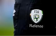 2 April 2021; A general view of the shirt of an assistant referee during the SSE Airtricity League First Division match between Shelbourne and Bray Wanderers at Tolka Park in Dublin. Photo by Piaras Ó Mídheach/Sportsfile