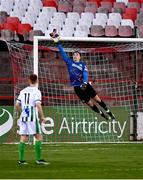 2 April 2021; Bray Wanderers goalkeeper Brian Maher saves a shot from Kevin O'Connor of Shelbourne during the SSE Airtricity League First Division match between Shelbourne and Bray Wanderers at Tolka Park in Dublin. Photo by Piaras Ó Mídheach/Sportsfile