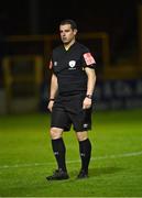 2 April 2021; Referee David Keeler during the SSE Airtricity League First Division match between Shelbourne and Bray Wanderers at Tolka Park in Dublin. Photo by Piaras Ó Mídheach/Sportsfile