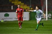2 April 2021; Brandon Kavanagh of Bray Wanderers celebrates scoring his side's third goal during the SSE Airtricity League First Division match between Shelbourne and Bray Wanderers at Tolka Park in Dublin. Photo by Piaras Ó Mídheach/Sportsfile
