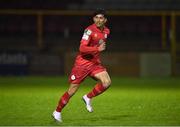 2 April 2021; Denzil Fernandez of Shelbourne during the SSE Airtricity League First Division match between Shelbourne and Bray Wanderers at Tolka Park in Dublin. Photo by Piaras Ó Mídheach/Sportsfile