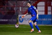 2 April 2021; Shelbourne goalkeeper Brendan Clarke during the SSE Airtricity League First Division match between Shelbourne and Bray Wanderers at Tolka Park in Dublin. Photo by Piaras Ó Mídheach/Sportsfile