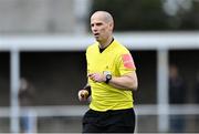 27 March 2021; Referee Sean Stephens during the SSE Airtricity Women's National League match between Bohemians and Treaty United at Oscar Traynor Centre in Coolock, Dublin. Photo by Piaras Ó Mídheach/Sportsfile