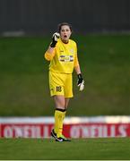 3 April 2021; Eve Badana of DLR Waves during the SSE Airtricity Women's National League match between DLR Waves and Wexford Youths at UCD Bowl in Belfield, Dublin. Photo by Piaras Ó Mídheach/Sportsfile