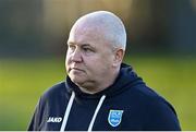 3 April 2021; DLR Waves manager Graham Kelly at half-time during the SSE Airtricity Women's National League match between DLR Waves and Wexford Youths at UCD Bowl in Belfield, Dublin. Photo by Piaras Ó Mídheach/Sportsfile