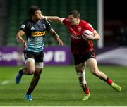 4 April 2021; Jacob Stockdale of Ulster is tackled by Nathan Earle of Harlequins during the European Rugby Challenge Cup Round of 16 match between Harlequins and Ulster at The Twickenham Stoop in London, England. Photo by Matt Impey/Sportsfile