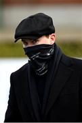 5 April 2021; Trainer Joseph O'Brien following the Rathbarry & Glenview Studs Juvenile Hurdle during day three of the Fairyhouse Easter Festival at the Fairyhouse Racecourse in Ratoath, Meath. Photo by Harry Murphy/Sportsfile
