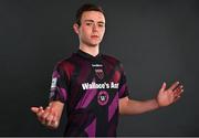 5 April 2021; Kyle Robinson during a Wexford FC portrait session at Burrin Celtic in Carlow.  Photo by Eóin Noonan/Sportsfile