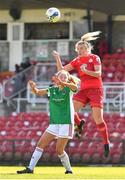 3 April 2021; Saoirse Noonan of Shelbourne in action against Lauren Walsh of Cork City during the SSE Airtricity Women's National League match between Cork City and Shelbourne at Turners Cross in Cork. Photo by Eóin Noonan/Sportsfile