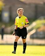 3 April 2021; Referee Claire Purcell during the SSE Airtricity Women's National League match between Cork City and Shelbourne at Turners Cross in Cork. Photo by Eóin Noonan/Sportsfile