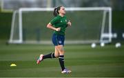 5 April 2021; Katie McCabe during a Republic of Ireland WNT training session at FAI National Training Centre in Dublin. Photo by David Fitzgerald/Sportsfile