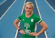 13 April 2021; Irish athlete, Sarah Lavin, pictured following the launch of the Olympic Federation of Ireland’s new Olympic Schools Challenge, ‘Road to Tokyo’. The interactive challenge will engage with school children, encouraging them to get more active and teaching them about Tokyo and the Olympic Games. The challenge is part of the Olympic Federation of Ireland’s ‘Dare to Believe’ schools programme, which is proudly supported by FBD, and sees Team Ireland calling on schools and families across the country to join them on the Road to Tokyo from May 4th to May 31st. You can find out more here: https://www.daretobelieve.ie/roadtotokyo. Photo by Sam Barnes/Sportsfile