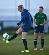 5 April 2021; Louise Quinn during a Republic of Ireland WNT training session at FAI National Training Centre in Dublin. Photo by David Fitzgerald/Sportsfile