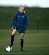 5 April 2021; Denise O'Sullivan during a Republic of Ireland WNT training session at FAI National Training Centre in Dublin. Photo by David Fitzgerald/Sportsfile