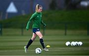 5 April 2021; Claire Walsh during a Republic of Ireland WNT training session at FAI National Training Centre in Dublin. Photo by David Fitzgerald/Sportsfile