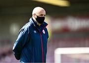 3 April 2021; Shelbourne secretary Gordon Ewing before the SSE Airtricity Women's National League match between Cork City and Shelbourne at Turners Cross in Cork. Photo by Eóin Noonan/Sportsfile