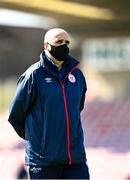 3 April 2021; Shelbourne secretary Gordon Ewing before the SSE Airtricity Women's National League match between Cork City and Shelbourne at Turners Cross in Cork. Photo by Eóin Noonan/Sportsfile