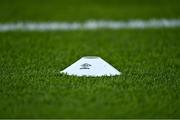2 April 2021; A view of a cone during the SSE Airtricity League Premier Division match between Shamrock Rovers and Dundalk at Tallaght Stadium in Dublin. Photo by Eóin Noonan/Sportsfile