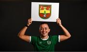 6 April 2021; Katie McCabe shows support for her local club, Kilnamanagh A.F.C, as part of the roll-out of the UEFA C Coaching Licence for Grassroots clubs during a Republic of Ireland WNT features session at Castleknock Hotel in Dublin. Photo by David Fitzgerald/Sportsfile