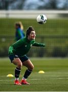 5 April 2021; Keeva Keenan during a Republic of Ireland WNT training session at FAI National Training Centre in Dublin. Photo by David Fitzgerald/Sportsfile