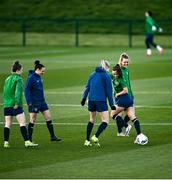 5 April 2021; A general view during a Republic of Ireland WNT training session at FAI National Training Centre in Dublin. Photo by David Fitzgerald/Sportsfile