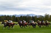 7 April 2021; A general view as Celtic Crown, with Niall McCullagh up, and Fearless Girl, with Shane Foley up, lead the field during the Irish Stallion Farms EBF Fillies Handicap at Gowran Park Racecourse in Kilkenny. Photo by Harry Murphy/Sportsfile