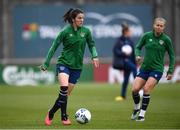 7 April 2021; Niamh Fahey during a Republic of Ireland training session at Tallaght Stadium in Dublin. Photo by Stephen McCarthy/Sportsfile