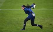 7 April 2021; Goalkeeper Eve Badana during a Republic of Ireland training session at Tallaght Stadium in Dublin. Photo by Stephen McCarthy/Sportsfile