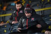 9 April 2021; Dundalk coach Filippo Giovagnoli during the SSE Airtricity League Premier Division match between Dundalk and Bohemians at Oriel Park in Dundalk, Louth. Photo by Stephen McCarthy/Sportsfile