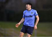 9 April 2021; Liam Kerrigan of UCD reacts after a missed chance during the SSE Airtricity League First Division match between UCD and Bray Wanderers at the UCD Bowl in Belfield, Dublin. Photo by Piaras Ó Mídheach/Sportsfile