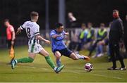 9 April 2021; Sean Brennan of UCD in action against Mark Byrne of Bray Wanderers during the SSE Airtricity League First Division match between UCD and Bray Wanderers at the UCD Bowl in Belfield, Dublin. Photo by Piaras Ó Mídheach/Sportsfile