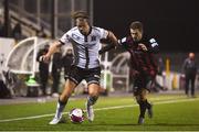 9 April 2021; Daniel Cleary of Dundalk in action against Liam Burt of Bohemians during the SSE Airtricity League Premier Division match between Dundalk and Bohemians at Oriel Park in Dundalk, Louth. Photo by Ben McShane/Sportsfile