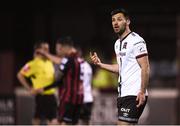 9 April 2021; Patrick Hoban of Dundalk reacts during the SSE Airtricity League Premier Division match between Dundalk and Bohemians at Oriel Park in Dundalk, Louth. Photo by Ben McShane/Sportsfile