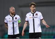 9 April 2021; Ole Erik Midtskogen, right, and Chris Shields of Dundalk during the SSE Airtricity League Premier Division match between Dundalk and Bohemians at Oriel Park in Dundalk, Louth. Photo by Ben McShane/Sportsfile