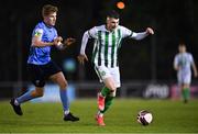 9 April 2021; Ryan Graydon of Bray Wanderers in action against Jack Keane of UCD during the SSE Airtricity League First Division match between UCD and Bray Wanderers at the UCD Bowl in Belfield, Dublin. Photo by Piaras Ó Mídheach/Sportsfile
