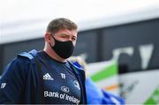 10 April 2021; Tadhg Furlong of Leinster arrives before the Heineken Champions Cup Pool Quarter-Final match between Exeter Chiefs and Leinster at Sandy Park in Exeter, England. Photo by Ramsey Cardy/Sportsfile