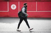 10 April 2021; Roberto Lopes of Shamrock Rovers arrives before the SSE Airtricity League Premier Division match between Sligo Rovers and Shamrock Rovers at The Showgrounds in Sligo. Photo by Stephen McCarthy/Sportsfile