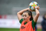 10 April 2021; Katie McCabe during a Republic of Ireland Women training session at King Baudouin Stadium in Brussels, Belgium. Photo by David Stockman/Sportsfile