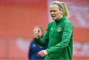 10 April 2021; Diane Caldwell during a Republic of Ireland Women training session at King Baudouin Stadium in Brussels, Belgium. Photo by David Stockman/Sportsfile