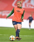 10 April 2021; Ellen Molloy during a Republic of Ireland Women training session at King Baudouin Stadium in Brussels, Belgium. Photo by David Stockman/Sportsfile
