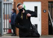 10 April 2021; John Cooney of Ulster arrives  before the Heineken Challenge Cup Quarter-Final match between Northampton Saints and Ulster at Franklin's Gardens in Northampton, England. Photo by Matt Impey/Sportsfile