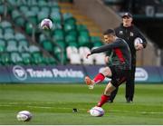 10 April 2021; John Cooney of Ulster warms up before the Heineken Challenge Cup Quarter-Final match between Northampton Saints and Ulster at Franklin's Gardens in Northampton, England. Photo by Matt Impey/Sportsfile