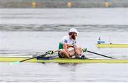 11 April 2021; Gary O’Donovan of Ireland after finishing fourth in the Lightweight Men's Single Sculls A Final during Day 3 of the European Rowing Championships 2021 at Varese in Italy. Photo by Roberto Bregani/Sportsfile