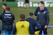 10 April 2021; Leinster senior coach Stuart Lancaster prior to the Heineken Champions Cup Pool Quarter-Final match between Exeter Chiefs and Leinster at Sandy Park in Exeter, England. Photo by Ramsey Cardy/Sportsfile