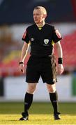 10 April 2021; Referee Derek Tomney during the SSE Airtricity League Premier Division match between Sligo Rovers and Shamrock Rovers at The Showgrounds in Sligo. Photo by Stephen McCarthy/Sportsfile