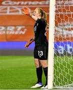 11 April 2021; Republic of Ireland goalkeeper Courtney Brosnan during the women's international friendly match between Belgium and Republic of Ireland at King Baudouin Stadium in Brussels, Belgium. Photo by David Catry/Sportsfile