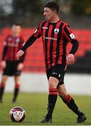 10 April 2021; Aaron Robinson of Longford Town during the SSE Airtricity League Premier Division match between Longford Town and Drogheda United at Bishopsgate in Longford. Photo by Sam Barnes/Sportsfile