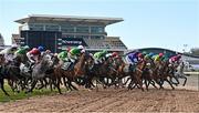 10 April 2020; Runners and riders following the start of the Randox Grand National at the Aintree Racecourse in Liverpool, England. Photo by Hugh Routledge/Sportsfile